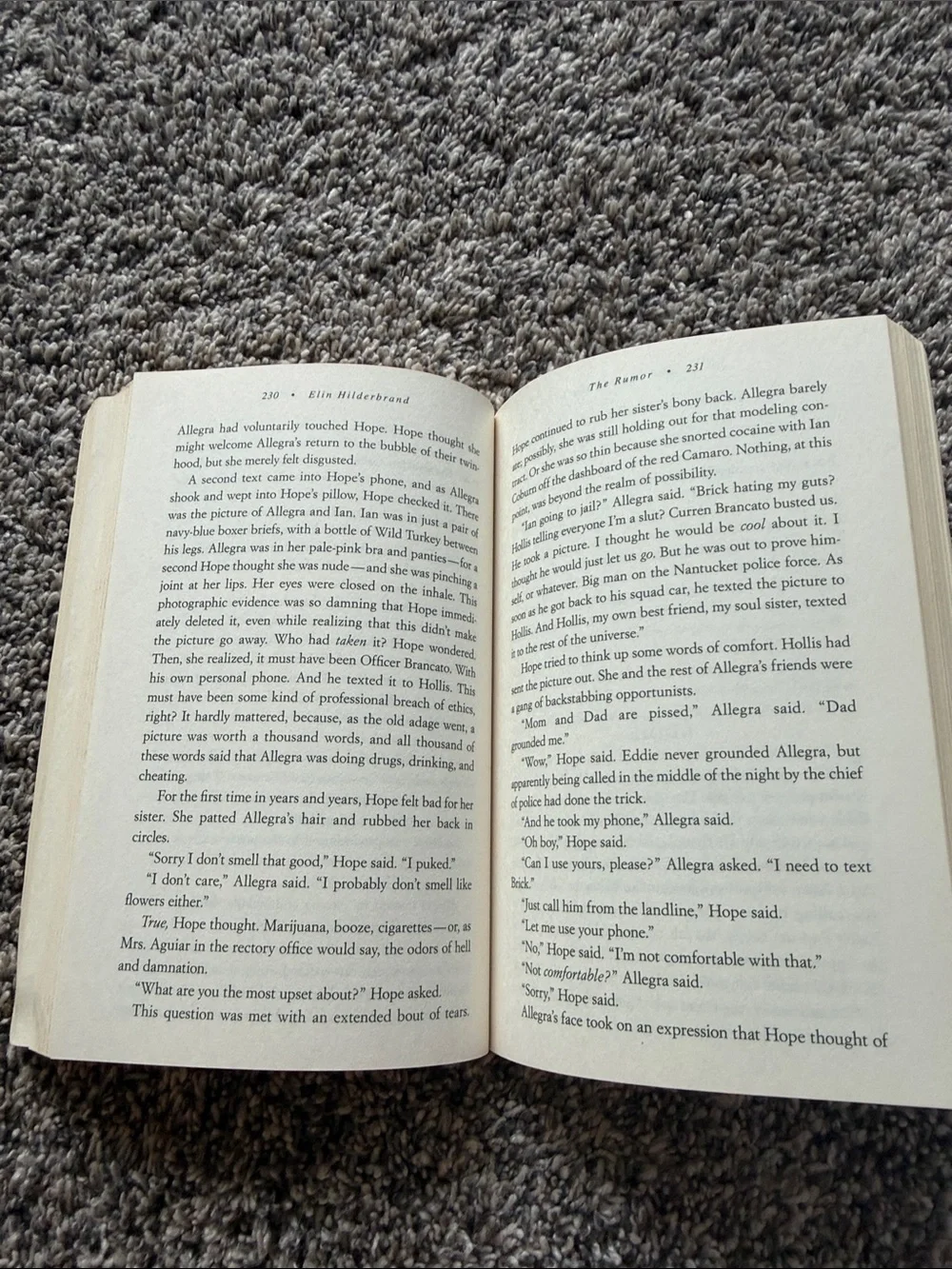 The Rumor By Elin Hilderbrand – Beach Blue Paperback